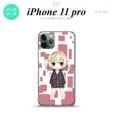 iPhone11Pro iPhone11 Pro スマホケース ハードケース 女の子 C ピンク メンズ レディース nk-i11p-1335