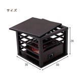 一人用こたつ 30×30cm メトロ MPQ-102B(B) コルチェヒーター 100W 天板付き 木枠 ミニこたつ 中間スイッチ 電源コード3m ブラウン コンパクト