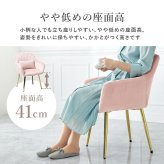 ダイニング家具 チェア クッション付き ベロア風生地 ダイニングチェア 1脚 サロン インテリアチェア 360° 綺麗な シルエット フィット 光沢感 なめらかな 触り心地 リラックス コールドの脚 疲れにくい 軽いらくらく 椅子 イス パソコンチェア