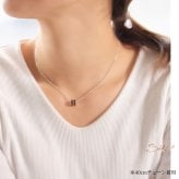 ハワイアンジュエリー ネックレス コアウッド バレルペアネックレス 2本セット シルバーライン Sサイズ Lサイズ ロジウムコーティング シルバー925 大人 長さ選べる カップル 夫婦 プレゼント ハロウィン 【品番：CG-SWP1005-SWP1006P】