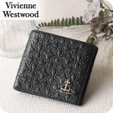 ヴィヴィアン ウエストウッド 二つ折り財布 二折財布 コンパクト メンズ ブランド Vivienne Westwood ロゴ 5115002PM L003E N403 BLACK ビビアン