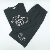 カナヘイの小動物 リラックスドライセットアップ ブラック アパレル パジャマ 送料込み