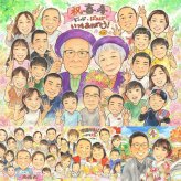 誕生日の記念に、似顔絵という形に残る贈り物を。 似顔絵 ギフト 喜寿 プレゼント 名入れ 贈り物 手描き 誕生日 長寿 お祝い 記念日 敬老の日 大人数 ご両親 祖父母 家族 修正無料 下書き確認 名入れ そっくり サプライズ 宝物 実績多数 喜寿祝い 宝物 傘寿 77歳 白寿祝い 二次会 クリスマス 感動 ブライダルギフト メモリアルギフト 還暦祝い 感激 百寿祝い 傘寿祝い カラフル