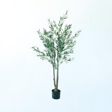 観葉植物 造花 オリーブ BROWN 全高約180cm 大型 スリム フェイクグリーン 高級 本物そっくり リアル おしゃれ インテリア 人工観葉植物 アーティフィシャルグリーン オフィス 店舗 ホテル カフェ 開店祝い 室内 リビング 玄関 風水 庭木 オリーブの木