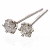 ダイヤモンドピアス プラチナ Pt900 K18 ゴールド 0.1ct レディース ジュエリー シンプル 一粒 18金 イエローゴールド ピンクゴールド ペア ギフト プレゼント アクセサリー
