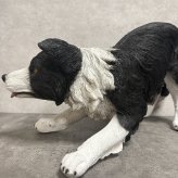 犬 置物 大きい じゃれるボーダーコリー 特大 横幅63cm woobia ウービア かわいい おしゃれ ガーデン インテリア オブジェ 巨大 可愛い プレゼント 北欧 玄関 雑貨 動物 モダン 面白い 庭 ギフト 屋外 家 リアル 玄関先 ガーデンオーナメント
