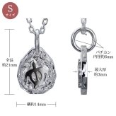 ハワイアンジュエリー ネックレス ホヌ ペアネックレス 2本セット 刻印 無料 誕生石 浮彫りホヌ Sサイズ Lサイズ お守り シルバー925 ギフトラッピング可能 長さ選べる BY THE SEA バイザシー カップル 夫婦 ハロウィン 【品番：CG-SP325SLP】