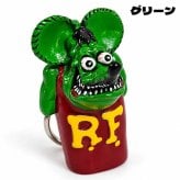 ライターキャップ ラットフィンク 選べる 3色 グリーン オレンジ ピンク おしゃれ RatFink ライターケース キーリング キーホルダー かわいい BICライター付き かっこいい 男性 メンズ プレゼント ギフト