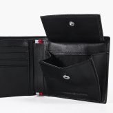 高品質ヨーロッパ輸入モデル トミーヒルフィガー 二つ折り財布 小銭入れ付き BUSINESS SAFIANO CC AND COIN メンズ レディース ブラック AM0AM14784 BDS BLACK ウォレット 折財布 送別会 誕生日 結婚祝い 結婚式 彼氏 息子 夫 男性 名刺入れ 高級 母の日【スペシャルラッピング660円(別売り)】 即日発送 彼氏 財布 ホワイトデー