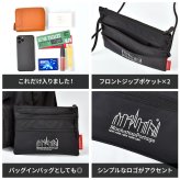 マンハッタンポーテージ サコッシュ Manhattan Portage メンズ レディース 耐水 丈夫 軽量 A6 ナイロン 薄マチ 薄型 黒 ブラック シンプル ミニ ショルダーバッグ バッグインバッグ フェス ライブ 旅行 アウトドア レジャー Triple Zipper Pouch ブランド TRIPLEZIPPOUCH