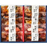 敬老の日 ギフト 氷温熟成 煮魚・焼き魚 セット 10切れ｜めぬけと黄金生姜の煮付け100g×2、銀ひらすの煮付け100g×2、ブリの照り焼き90g×2、他｜敬老の日メッセージ付【お届け期間：9月19日～9月21日】 遅めの お中元 ※沖縄・北海道は配送不可