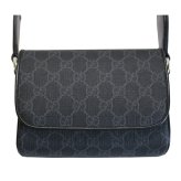 【人気モデル】グッチ GUCCI ショルダーバッグ 斜め掛けバッグ ポシェット レディースバッグ GGスプリーム 黒 ブラック 791741 ブランド ギフト プレゼント【送料無料】
