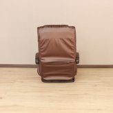 高座椅子 アンズ 回転式 リクライニング 完成品 天然木 ブラック・ブラウン・ダークブラウン W63xD67-122xH80cm座面高22cm 座椅子 リクライニングチェア パーソナルチェア 肘付き ブラック ブラウン ダークブラウン おしゃれ