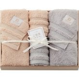 【直送】今治謹製 ご褒美タオル バス フェイスタオルセット [26-7074-051] GH61550 今治タオル 木箱入り 綿100% ふわふわ やわらか 極上の肌触り 日本製 内祝い お返し 贈り物 ギフト