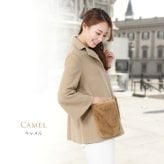 Filomo/フィローモ loro piana カシミヤ混 ウールコート ファーポケット付き レディース ミンク コペンハーゲン 冬 着丈68cm テーラーカラー キャメル/レッド/ブルー/ブラック ギフト プレゼント 卒業式 入学式 母 7F (02000235r)