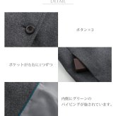 コート レディース フード ダブル ウール カシミヤ 混 レディースコート Filomo フィローモ ブランド 秋 冬 大人 アウター ベージュ グレー ブラック ギフト プレゼント 6F (08000177r)