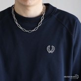 ステンレス あずきチェーンネックレス コイル 長あずき シルバー メタルネックレス シンプルネックレス メンズ 男性 金属アレルギー対応