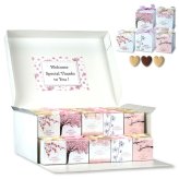 SAKURA ハートクッキー ギフト BOX 3個入 計40セット クッキー 個包装 スイーツ 焼き菓子 かわいい お茶菓子【北海道・沖縄県・離島 配送不可】