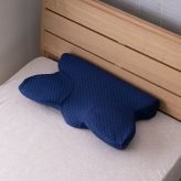 ピロー 枕 洗える 低反発 いびき解消 約64×35 いびき軽減できる低反発枕 ポリエステル ウレタン まくら 枕寝具 寝具用品 寝室用 寝室用品 インテリア ウレタンフォーム 手洗い ネイビー