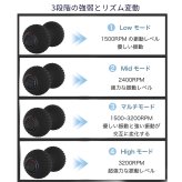 PROBWAY 振動ボール ピーナッツデザイン 最大3200RPM 背中などにも使いやすい セルフケア・ストレッチサポート