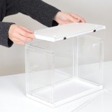 コレクションケース hina White Lily ホワイト・ピンク・イエロー・グリーン 4色展開 収納ラック オープンラック シェルフ 整理棚 収納家具 おしゃれ シンプル 新生活 インテリア 不二貿易