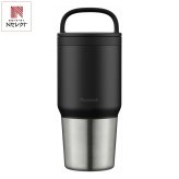 ピーコック スクリューマグボトル 600ml ブラック マグボトル 広口 保温保冷 ボトル 食器洗い乾燥機対応【北海道・沖縄県・離島 配送不可】