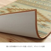 夏ラグ 夏用カーペット 玄関マット 室内 おしゃれ マット い草ラグ 日本製 抗菌防臭 滑り止め ウレタン 新生活 ラグマット 北欧調 約70×120cm