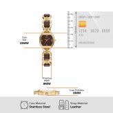 フォッシル FOSSIL 腕時計 レディース HARLOW アナログ ブラウンレザー＆ゴールドトーン ステンレススチールウォッチ ES5497【2026 新作】