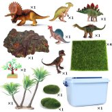 農場 おもちゃ セット 3種類 ファームセット ミニチュア 動物 恐竜 フィギュア トラクター 人形 柵 納屋 ジオラマ 組み立て ごっこ遊び 情景模型 子供 誕生日 プレゼント ギフト