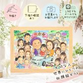 似顔絵 古希 プレゼント 名入れ ギフト 手描き 贈り物 古希 誕生日 長寿 長寿祝い 70歳 大人数 家族 お母さん お父さん 両親 修正無料 下書き確認 名入れ 宝物 喜ばれる 親孝行 サプライズ 長寿祝い 70歳 思い出 初任給 ハロウィン 結婚祝い お祝い返し メモリアルギフト 闘病中の方への励まし キレイ 還暦祝い 色紙 二次会 感謝の品 感謝 喜寿祝い