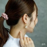 ピアス 金属アレルギー サージカルステンレス フープ 落ちない 引っかからない 外れにくい フック パール 真珠 大粒 しずく ラウンド