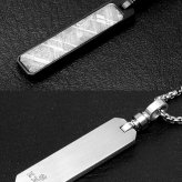 KNIS ニス メテオライト 隕石 ネックレス メンズ シンプル プレート ステンレス 人気 ブランド ペンダント KN-NC002