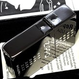 ZIPPO 1935 ジッポ ライター ロゴ ブラックニッケル 黒 角型 外ヒンジ 3バレル エッチング彫刻 銀差し シンプル かっこいい 高級 ギフト メンズ プレゼント