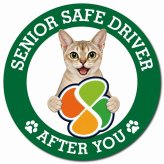 カーサイン 高齢者マーク SENIOR SAFE DRIVER シンガプーラ マグネット 強力 直径13cm 肉球 日本製 車 ステッカー