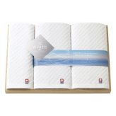 今治 ザ ホワイト タオルセット 木箱入り ギフト 2種 計3枚入 今治タオル 綿100％ タオル コットン【北海道・沖縄県・離島 配送不可】