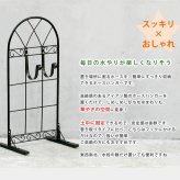 ホースハンガー アイアン スタンド式 ホースホルダー ホース掛け ホース収納 屋外用 ガーデニング 土に差し込む アンティーク クラシック おしゃれ ブラック 幅40cm 高さ79cm 粉体塗装 散水 水やり 省スペース 外構 エクステリア