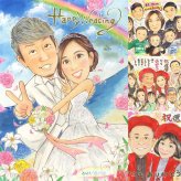 結婚記念日の記念に、喜んでもらえる似顔絵ギフト。 プレゼント 似顔絵 結婚祝い 手描き 贈り物 名入れ ギフト 結婚記念日 ウェルカムボード お祝い 記念 挙式 カップル 友人 家族 友達 同僚 修正無料 下書き確認 名入れ 一生もの 宝物 サプライズ 親孝行 一生もの 宝物 ウェディング 結婚式 オリジナル 応援 感動 百寿祝い 闘病中の方への励まし 還暦祝い ウェディングギフト 二次会