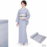 東レシルック 美來 小紋 反物 桜七宝小紋 重ね七宝紋意匠地模様 WA-12 日本製