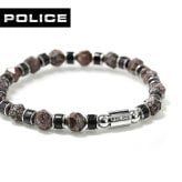 ポリス ブレスレット メンズ ブランド POLICE ロックコア ストーン GB0083601 ブラウン ブラック アクセサリー