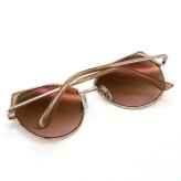 ゲス GUESS サングラス ノーズパッド UVカット アイウェア キャットアイ フォックス GU7736/S 57G 58 メンズ レディース ユニセックス シャイニーベージュ+ライトブラウングラデーションピンク 海外正規品