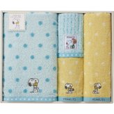 【直送】スヌーピーハグ バス [26-7088-060] フェイス ウォッシュタオルセット スヌーピー キャラクター ギフト