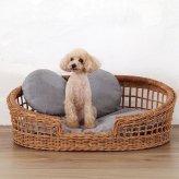 猫ハウス 猫 竹編み ペット 猫用ハウス ラタン 手編み 天然素材 ペットハウス 犬 小型犬 夏用 通気性 ひんやり ござ 洗える 耐噛み 犬猫兼用寝床 籐 猫ベッド キャットハウス 犬猫用ベッド ペットベッド クール 犬ベッド 春夏 家具 インテリア