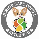 カーサイン 高齢者マーク SENIOR SAFE DRIVER チワズー ステッカー シール 直径13cm 肉球 日本製 車