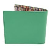 ポールスミス 財布 Paul Smith 二つ折り財布 小銭入れなし メンズ コバルトグリーン マルチストライプ M1A-4832-DMULTI 30 【ラッピング無料 誕生日 お祝い プレゼント ギフト 贈り物】 送料無料