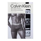 カルバンクライン：MICROFIBER STRETCH ローライズボクサーパンツ 3PK (ブラック)[ボクサーパンツ/ 男性下着/ メンズインナー/人気ブランド/おすすめギフト/誕生日プレゼント/メンズファッション]