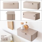 \クーポン配布中/ ペーパータオルホルダー 壁掛け おしゃれ ペーパータオルケース くすみカラー 壁付け グレージュ ピンク ホワイト 白 かわいい シンプル ティッシュホルダー 壁掛け オシャレ ティッシュケース ボックス ボックスティッシュケース