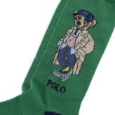 ポロラルフローレン：LITCHFIELD BEAR SLACKソックス (グリーン)[ソックス/ 男性下着/ メンズインナー/人気ブランド/おすすめギフト/誕生日プレゼント/メンズファッション]