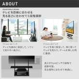 WALLインテリアテレビスタンド M1CASTER 収納付きキャスタースタンド 32～65v対応 壁寄せ 自立型 テレビ台 TVスタンド 背面収納 コード収納 ホワイト 白 ブラック 黒 ウォールナット ブラウン 震度7耐震試験済み 新生活
