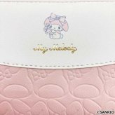 マイメロディ 長財布 レディース ラウンドファスナー 財布 サンリオ キャラクター 型押し 合成皮革 大容量 かわいい おしゃれ プレゼント ギフト ピンク サンリオ正規ライセンス品