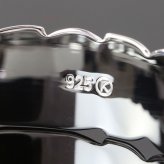 ハワイアンジュエリー バングル ハワイアンジュエリー ブレスレット 幅15mm 刻印 無料 サイズが選べる オープンバングル カットアウト スクロール シルバー925 太め メンズ レディース 誕生日 プレゼント ハロウィン 【品番：B5003-15】